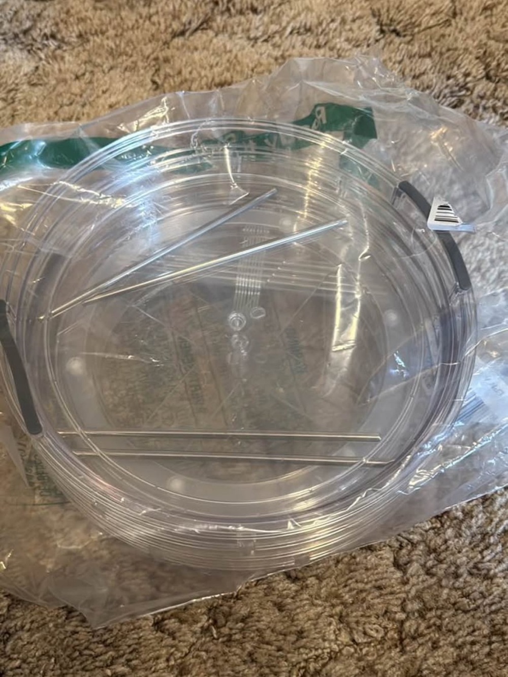 Clear Plastic organizer lazy Susan